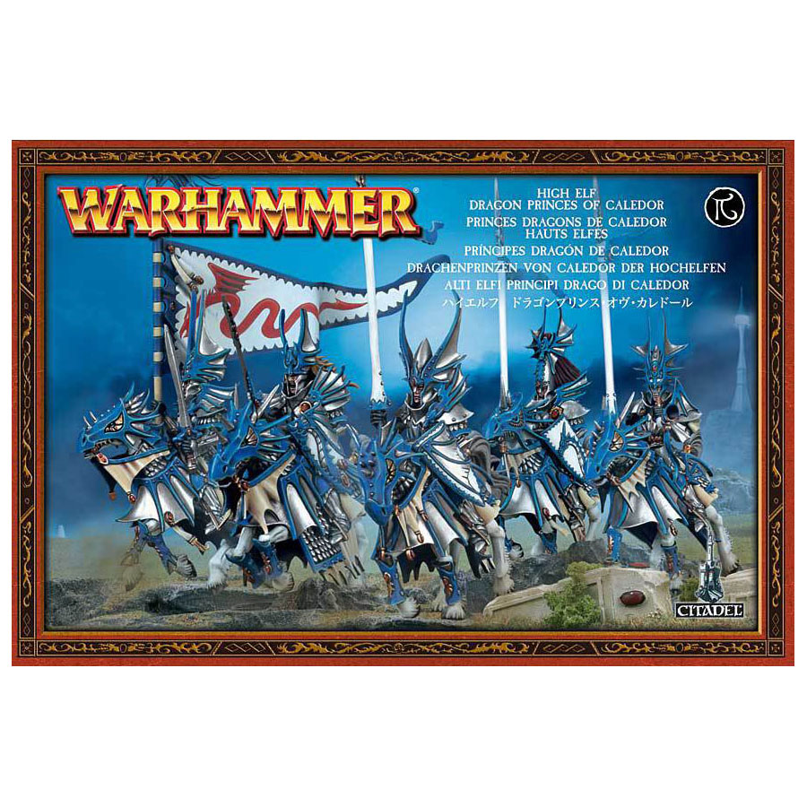 WARHAMMER FANTASY HIGH Elf Dragon Prince of Caledor Champion - Métal